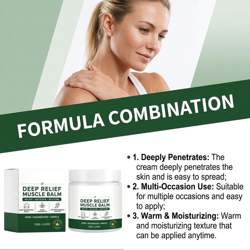 Baume musculaire de soulagement profond