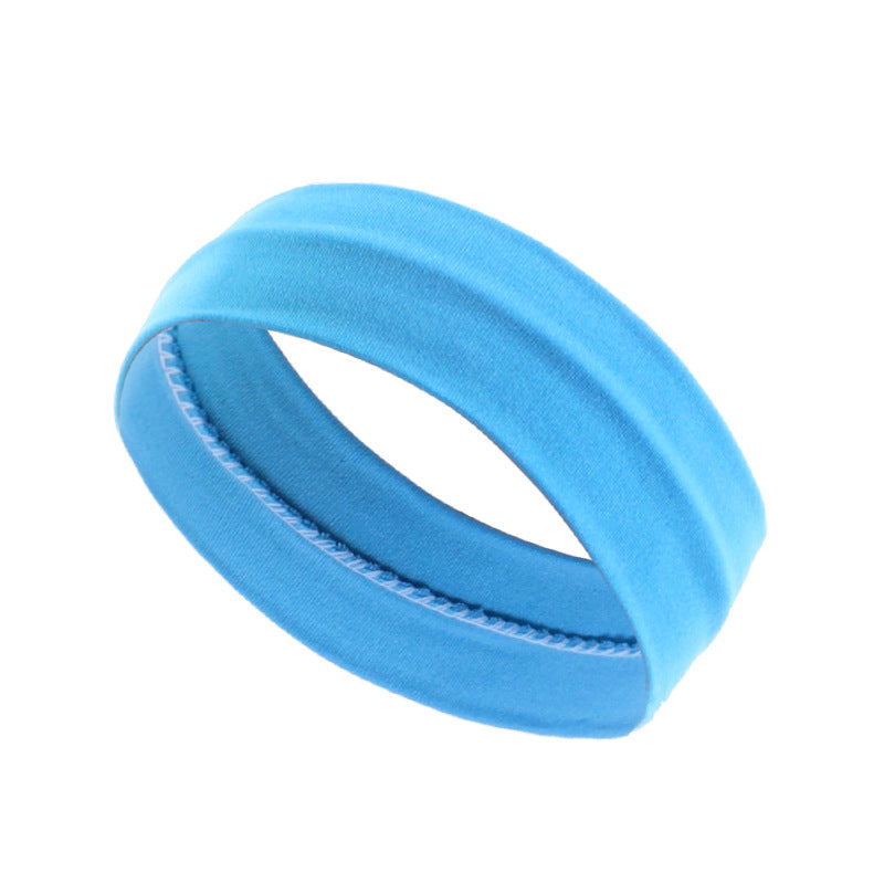 Bande de cheveux de yoga Plain Sport pour femmes Bande de cheveux élastique et absorbante de la sueur