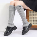 Bracelet en cuir polyvalent solide à jambes tricotées Warmer Couverture jambe Warmer pour la fête quotidienne