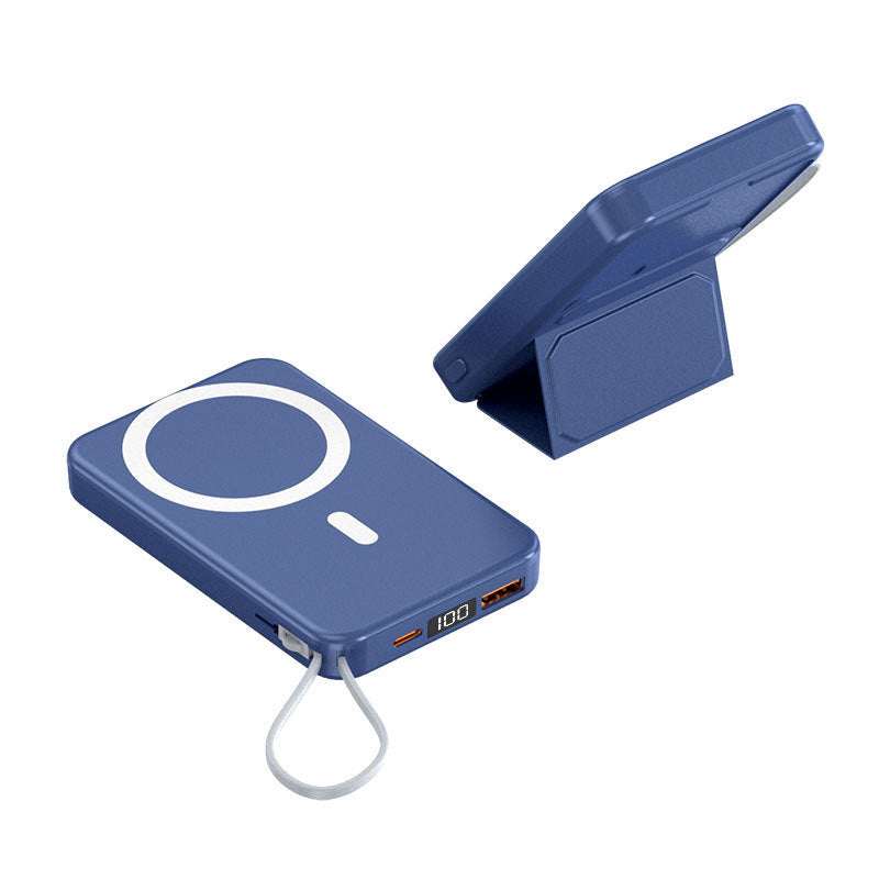 Magnetic Power Bank with Cable Management