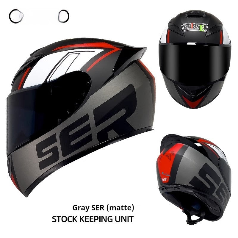 Moto Hiver Personnalité Casque de moto