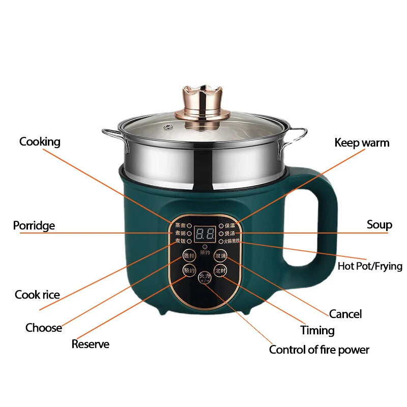 Electric Rice Cooker Non-Stick Cooking Pot Electric Cooking Pot UK