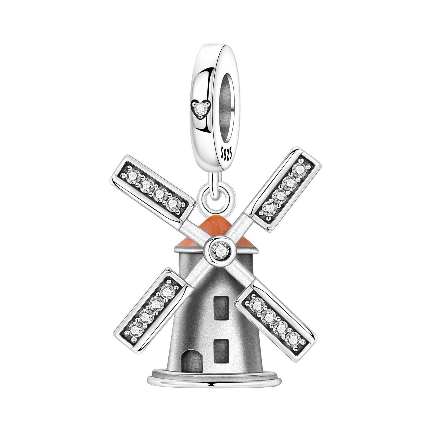 Paysage de vacances moulin à vent Diy Perle Pendentif Accessoires