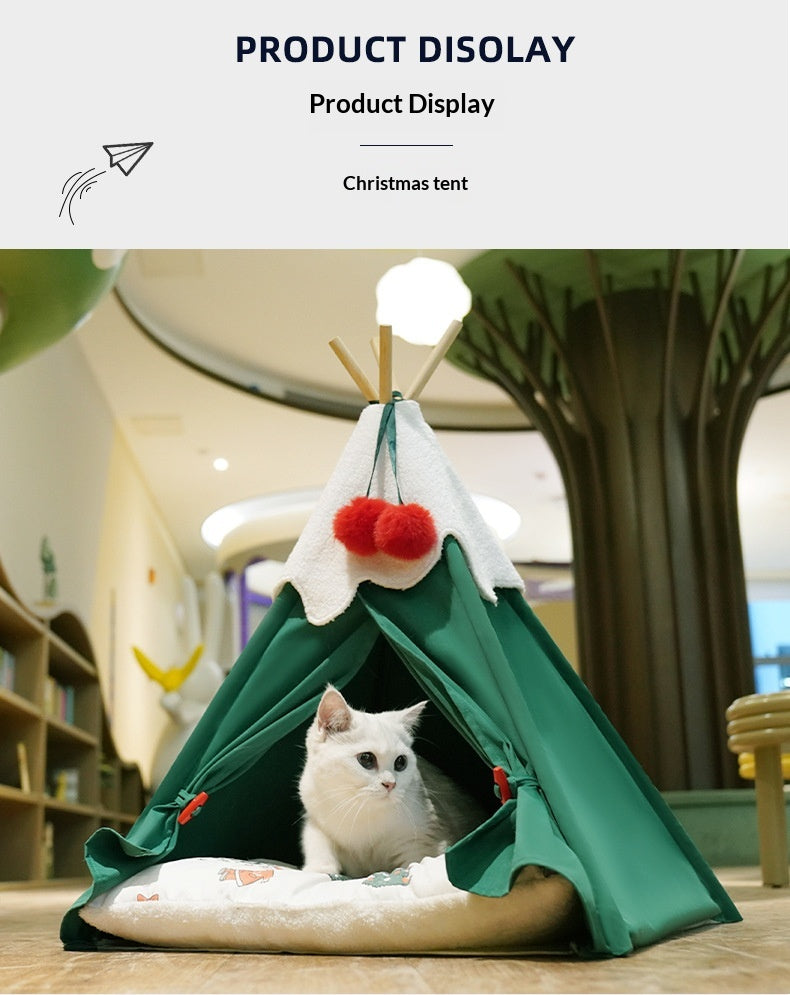 Lit pour animaux de Noël