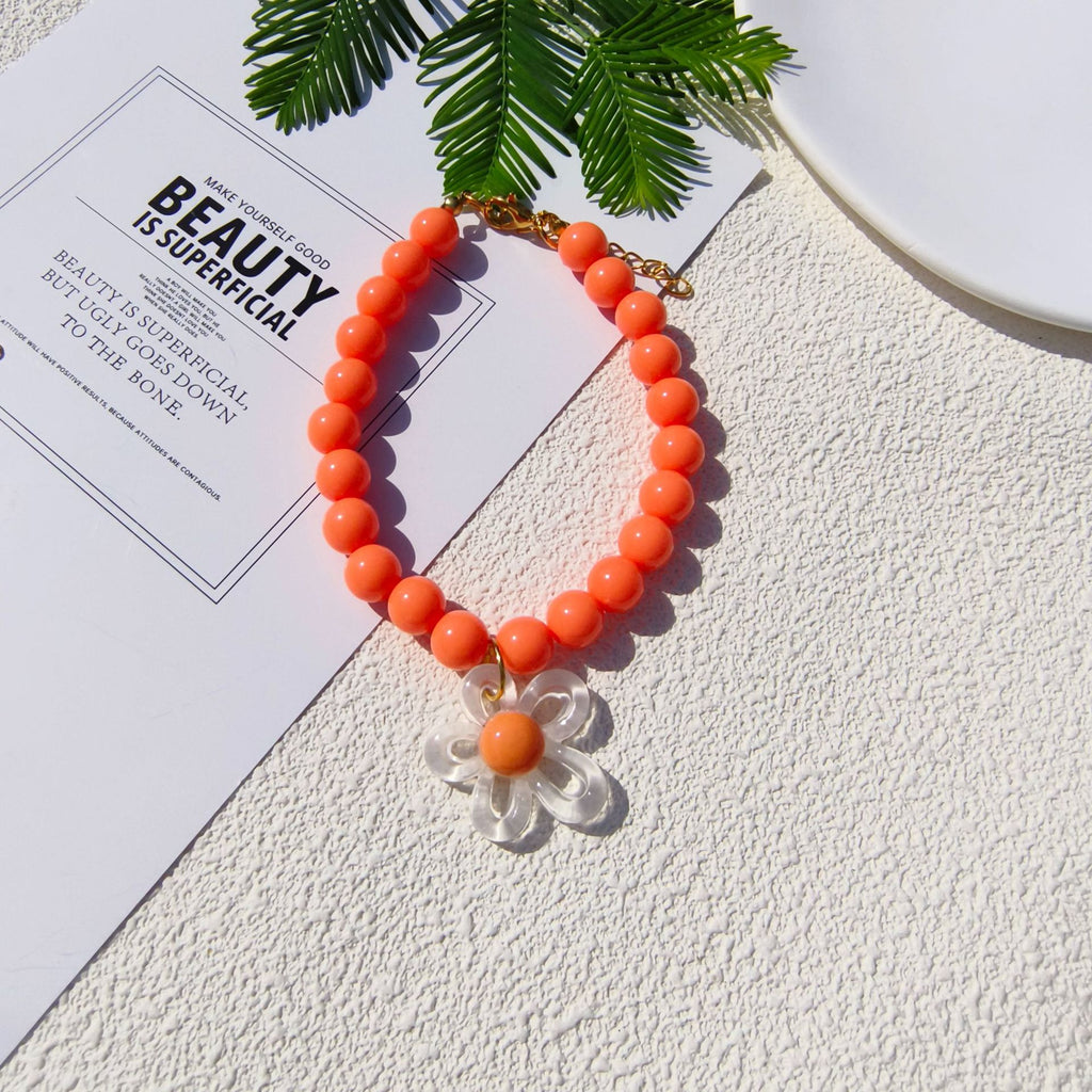 Collier dopamine perle de fleurs