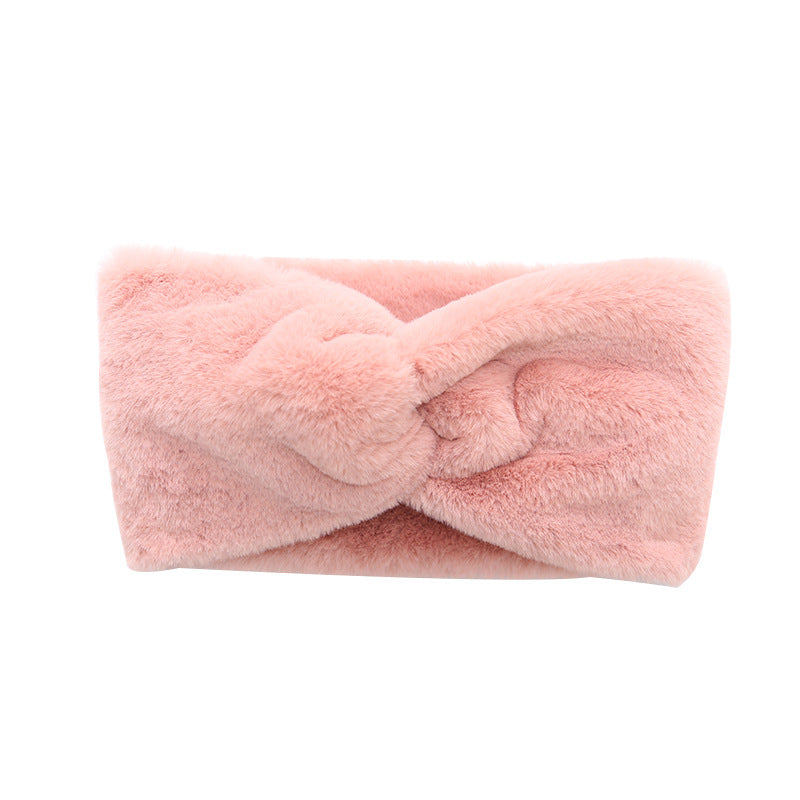 Warmth Elastic Knotted Sports Headband En peluche Headband Headcarf Femmes