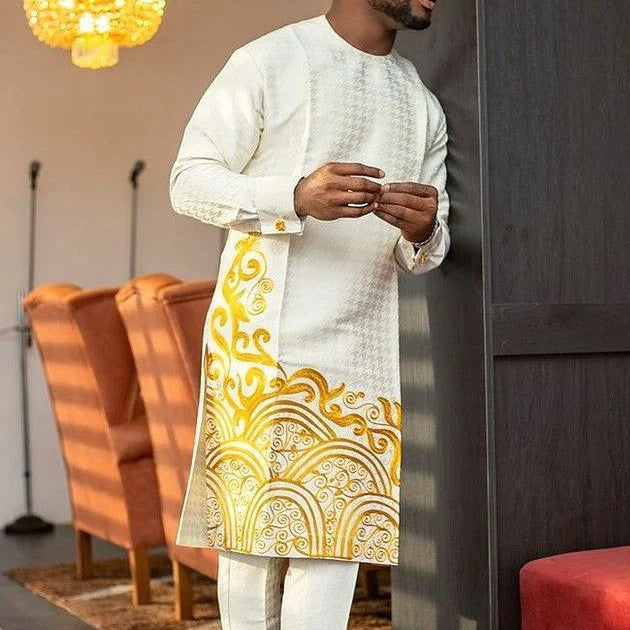 Hommes Ensemble de loisirs Costume imprimé chemise et pantalon