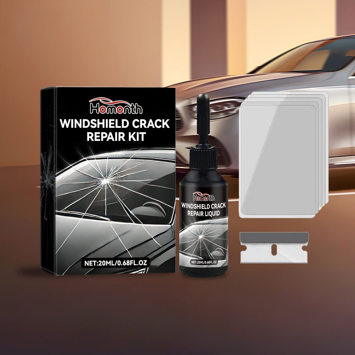 HOMONTH Automotive pare-brise verre réparation de fissure liquide