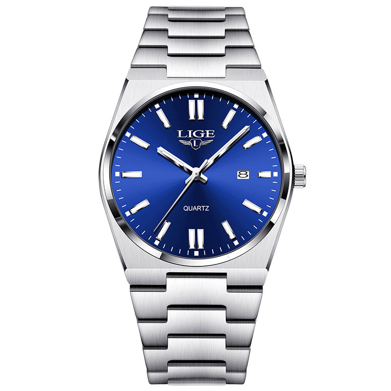 Imperméable Quartz lumineux Calendrier multifonction Wristwatch