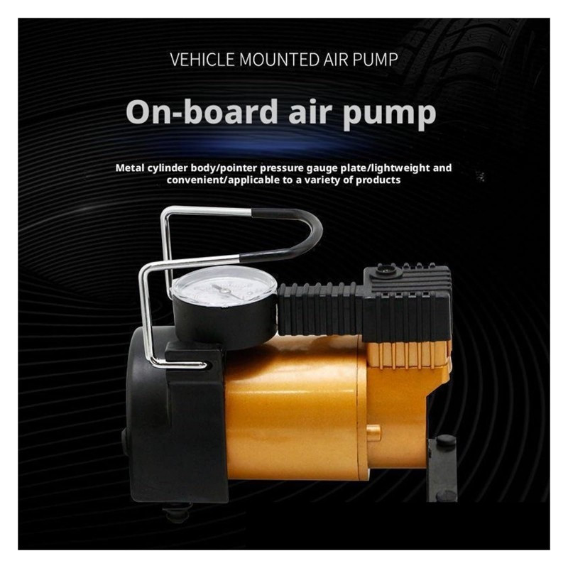 Compresseur d'air pour pneumatique tout-métal 12V pour utilisation routière fiable