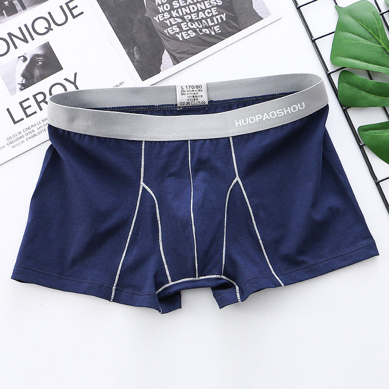 Men's Boxer Briefs Weekday Underwear Solid Color Simple Trendy Breathable Multi-Panel