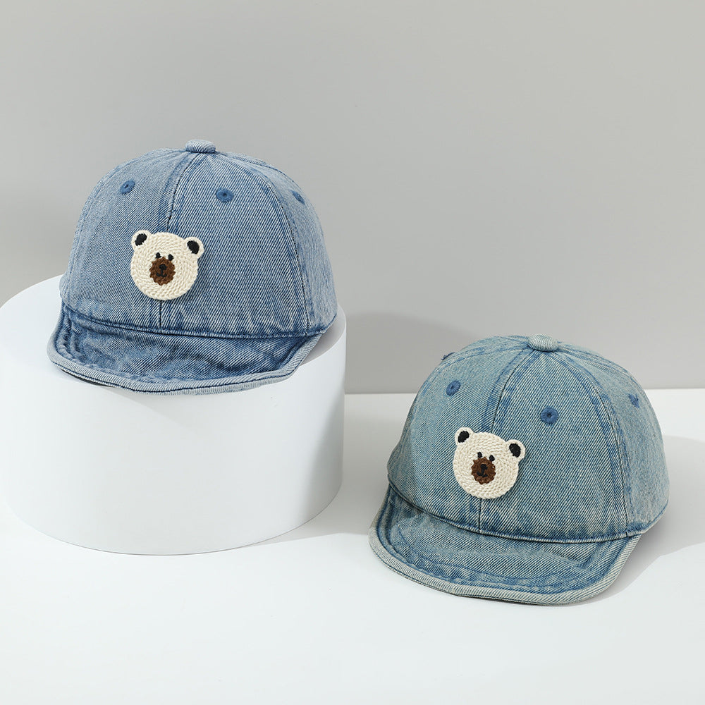 Été Noyau en peluche ours Applique Floppy Mignon et bébé apaisant Baseball