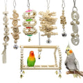 7 Packs Oiseau Swing perroquet Jouets d'échouement-Hanging Bell Bird Cage Jouets de jeu