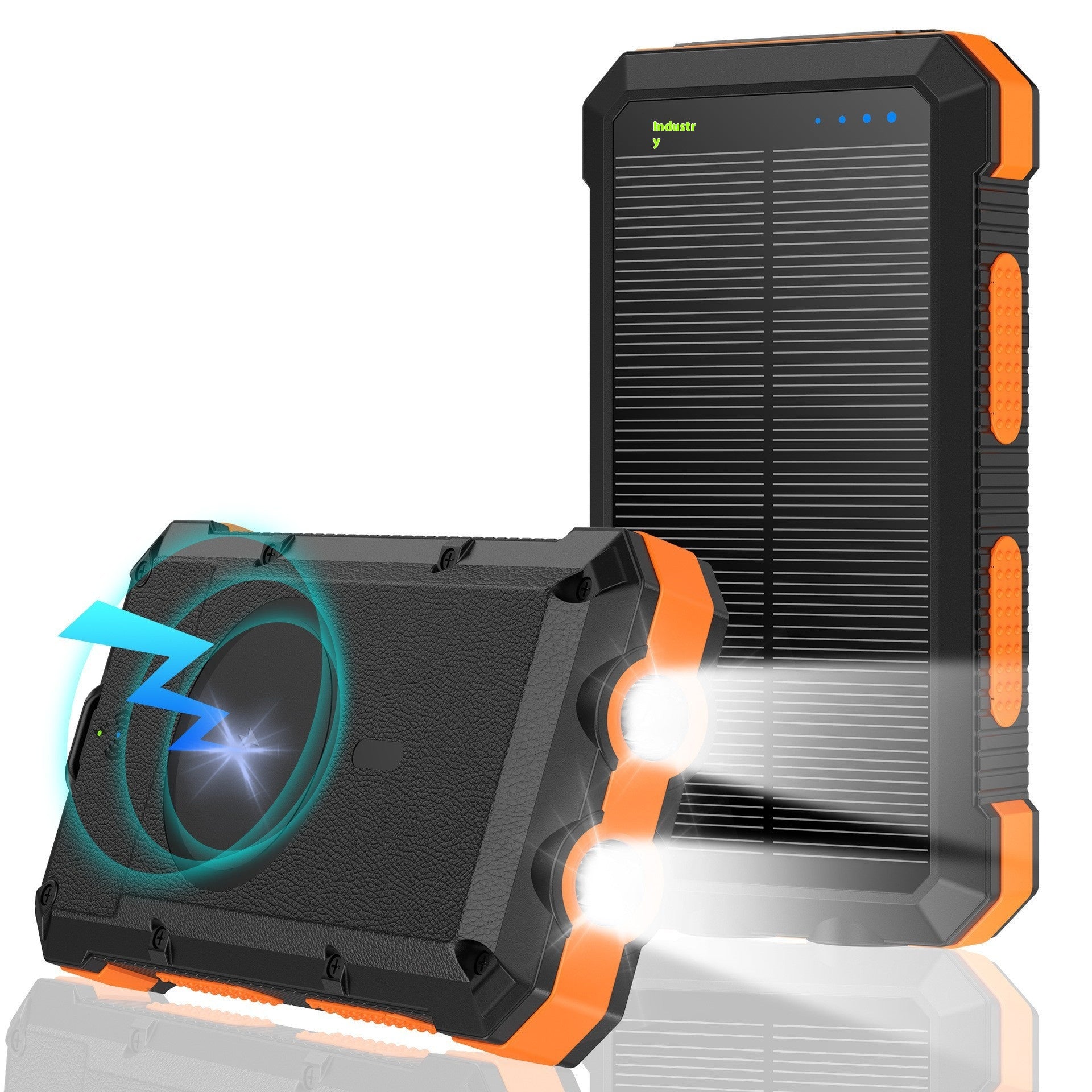 Solar Magnetic Wireless Charger Power Bank 20000 MA Éclairage extérieur étanche