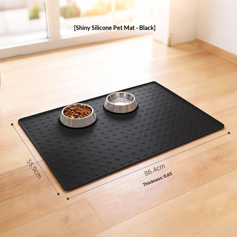 Silicone Pet Mat imperméable et résistant aux taches pour chats et chiens