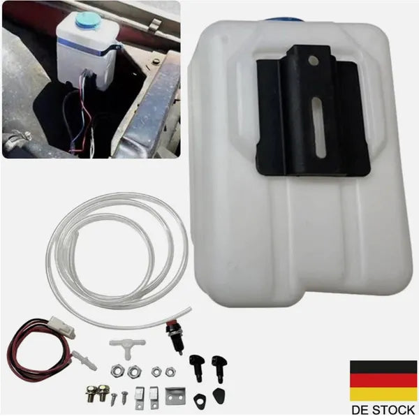 12V 1.5L Car Windshield Washer Reservoir Tank Kit - Replaces Torn or Damaged Washer Tanks