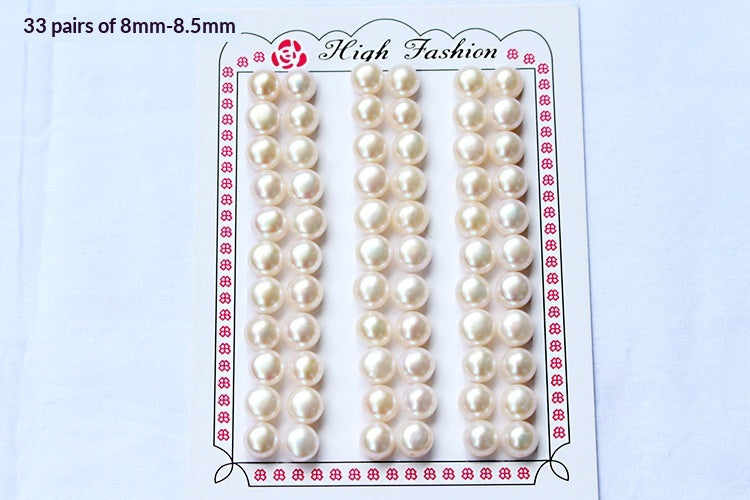 Perles blanches plates rondes en eau douce naturelle de couleur Aurora