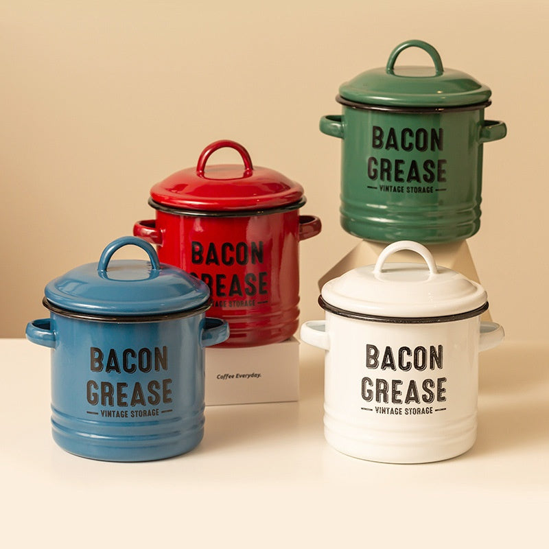 Jarre d'assaisonnement multifonctionnel Enamel Cans