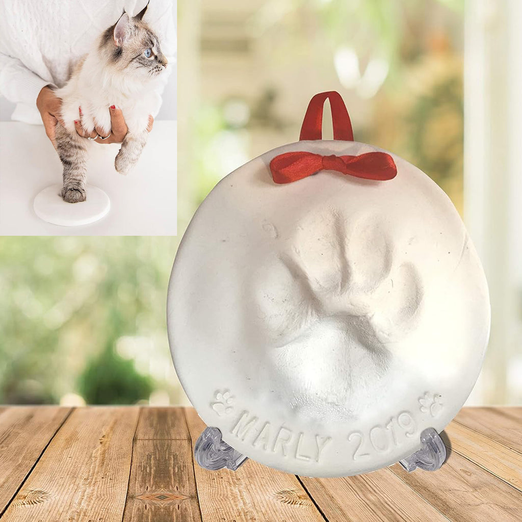 Chat de chat blanc et chien Paw bricolage encre Pad souvenir