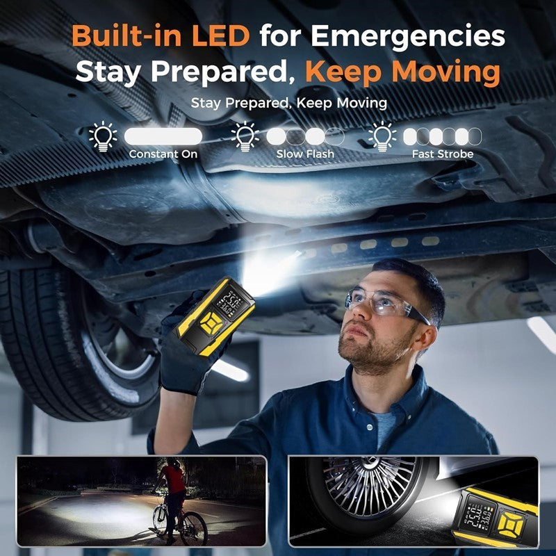 Pompe de compresseur d'air électrique 12V 150PSI Avec lumière LED