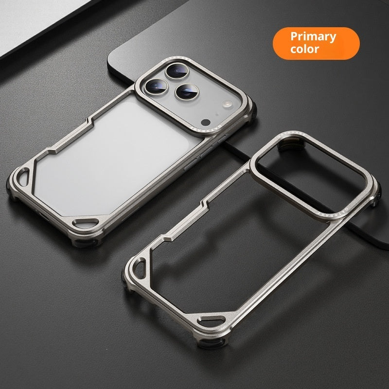 Convient pour 1716promax Seahorse Buckle Frame with Lens Phone Case 15 Metal
