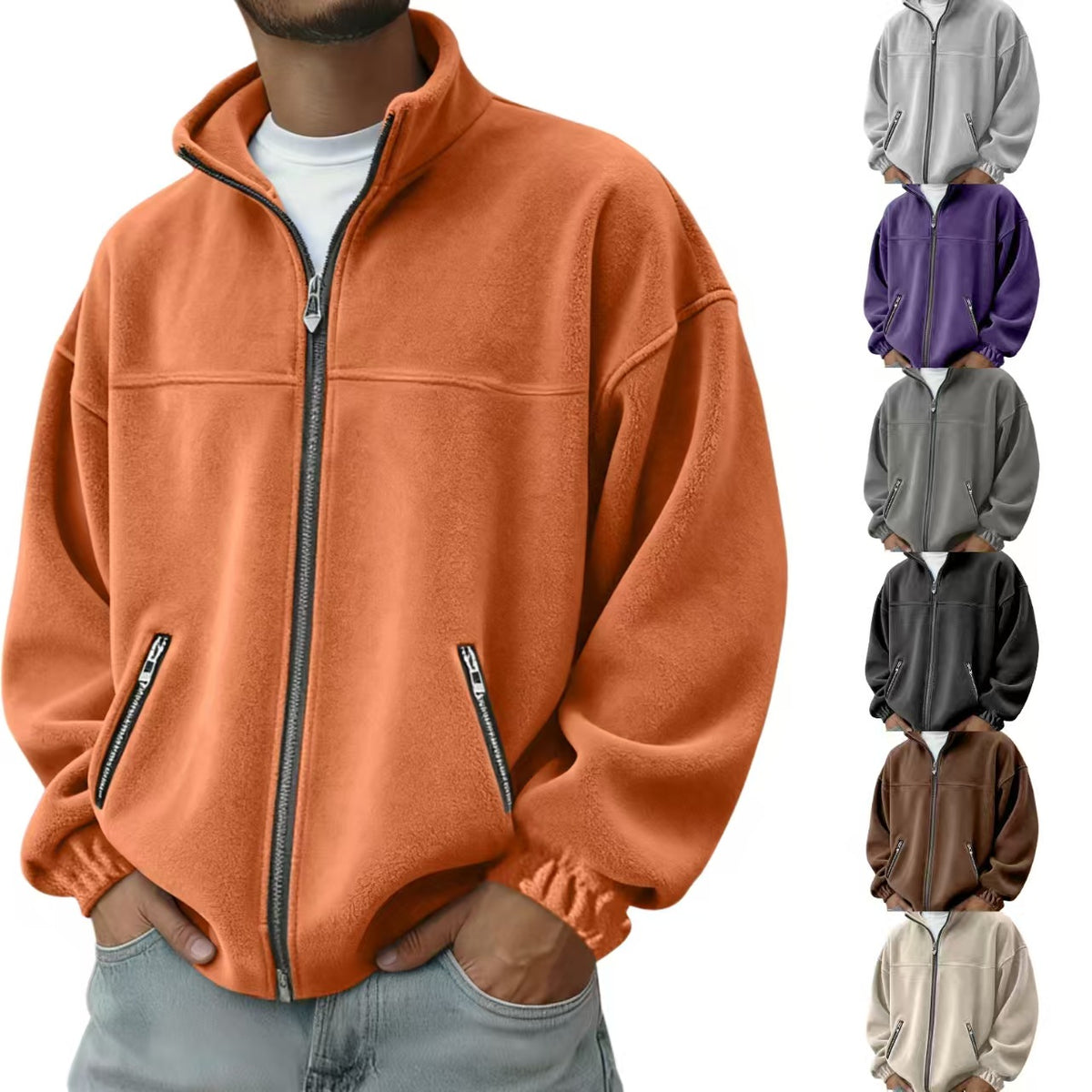 Veste à capuche à capuche à capuche à fermeture éclair