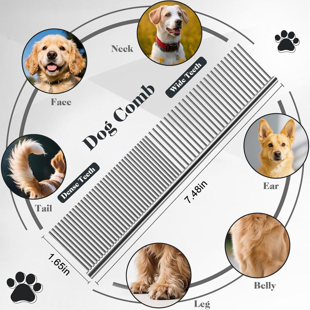 Brosse de maquillage pour chien de peigne droite