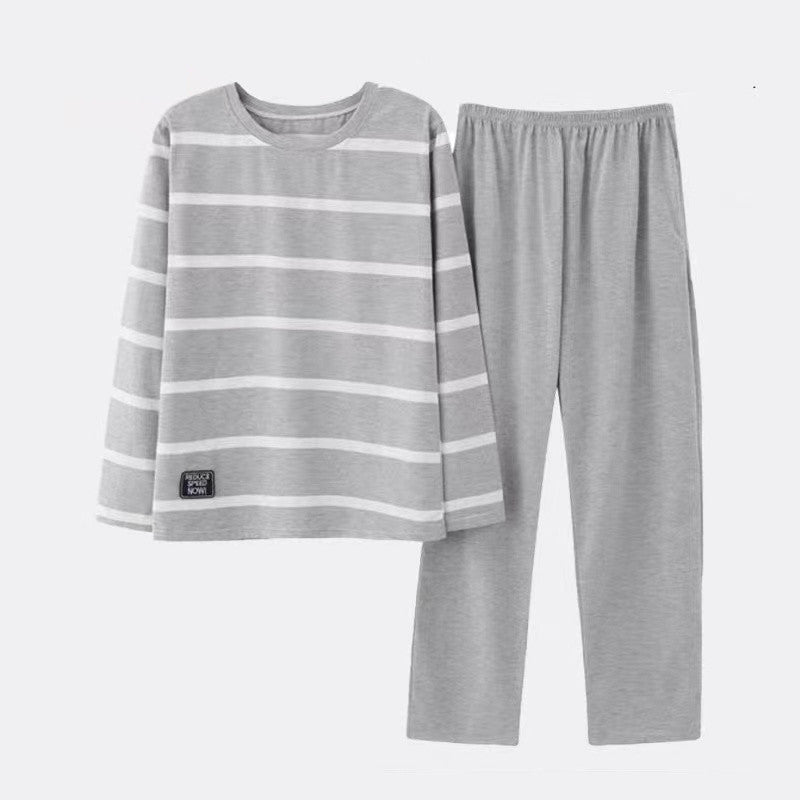 Men's Spring Summer Thin Casual Pure Plus Size Homewear Middle Age