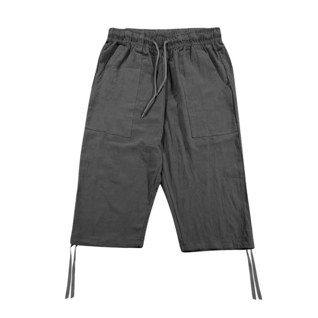 Pantalon de sport casual de coton et de coton d'été Linge de maison croped Casual P