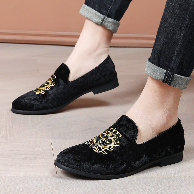 Hommes Brodé Chaussures Mocassins Slip-on Style d'été