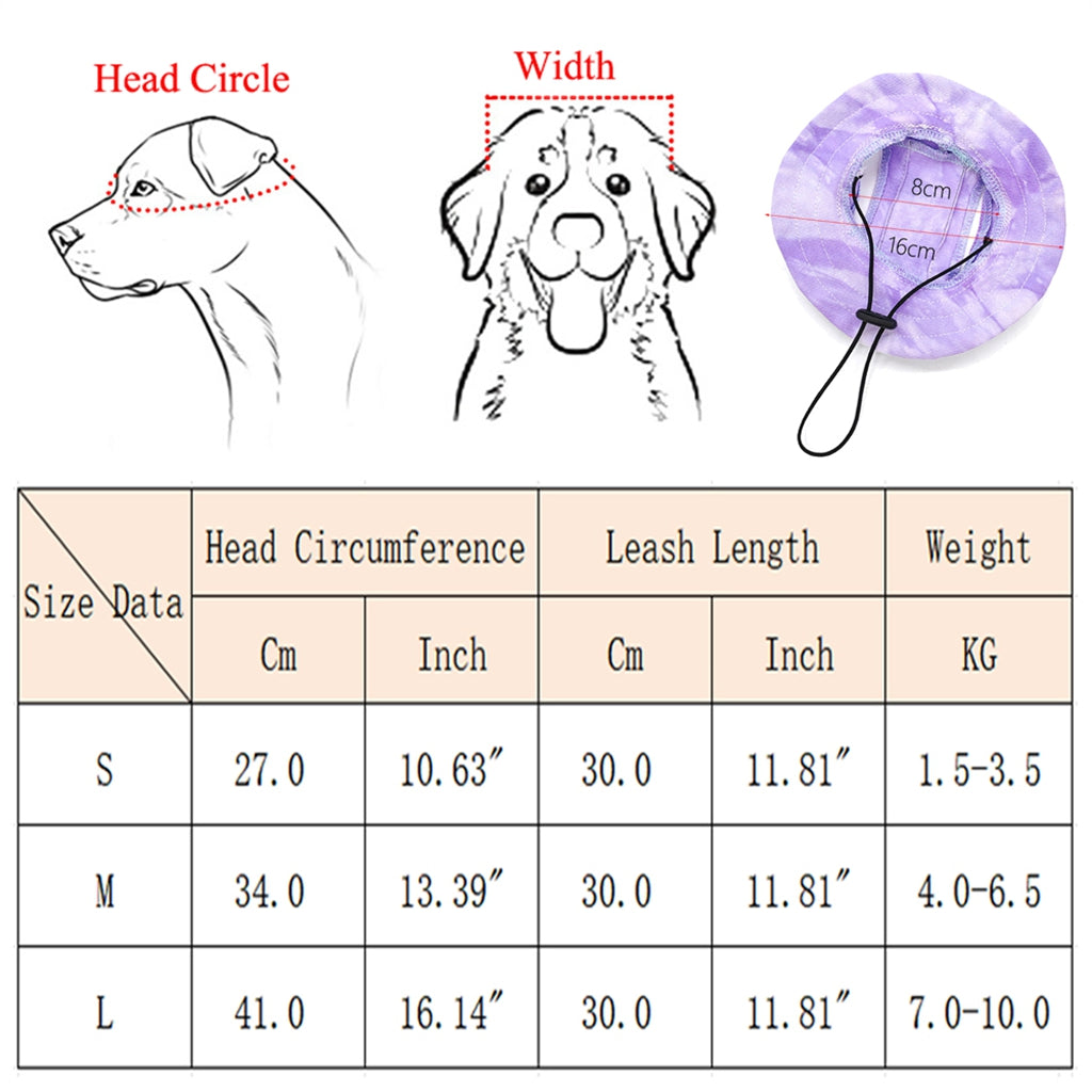 Chapeaux d'animaux avec trous d'oreille Chapeau réglable pour chiens puppy pour petits chiens moyens Pug Mascotas Ac
