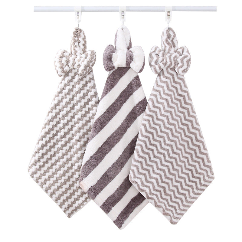 Serviette de nettoyage de la main de Fleece de corail