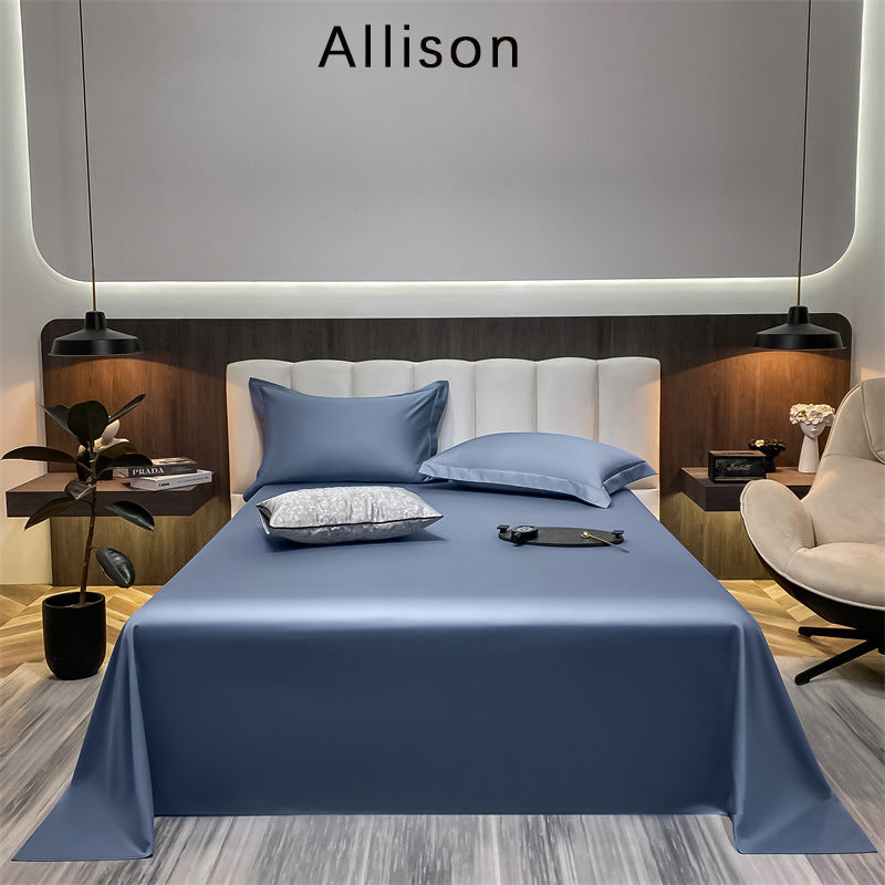 Feuille de lit en coton pur coton monocolore