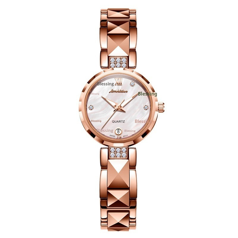 Montre Quartz Marque de luxe certifiée suisse Petite Élégante Montre Bangle résistant à l'eau