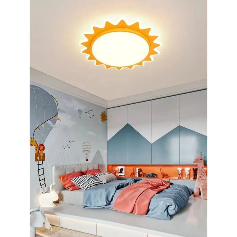 Chambre des enfants Cartoon Protection des yeux Lampe de plafond solaire