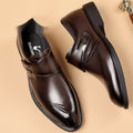 Chaussures en cuir pour hommes fabriquées à partir de cow-hide à grain complet avec un orteil en forme de pipe