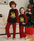 Golden Deer Imprimer Christmas Parent Child Pajama Set