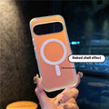 Cas de téléphone magnétique gelé Laser couleur changement de couleur