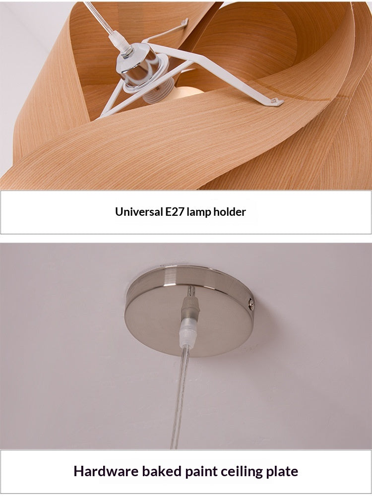 Lumière pendentif en bois pour le salon et la chambre