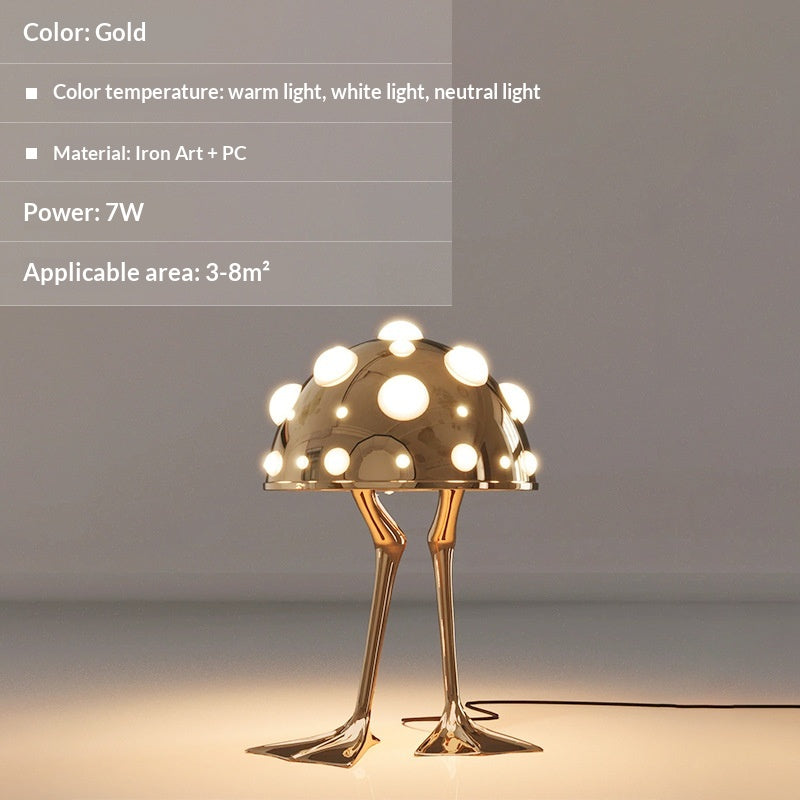 Lampe de table pour plongeur tout-cuivre