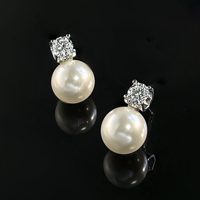 Perle set collier perles blanches pour les femmes