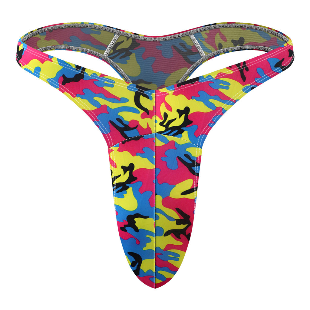 Sous-vêtements pour hommes Flying Bird Big Bag Color Printing T-back