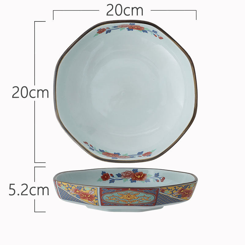 Céramique Bol de table octagonale japonaise pour usage domestique
