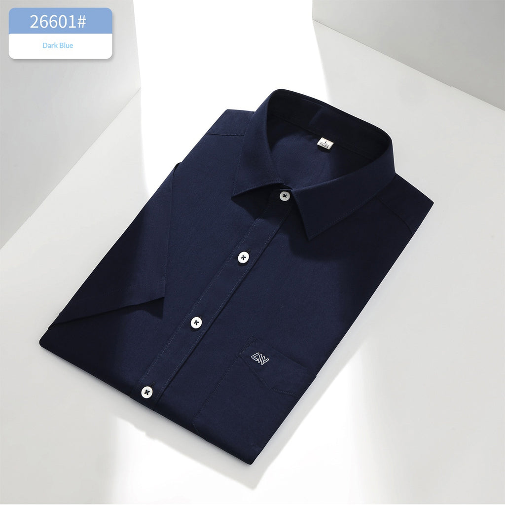 Chemise casuale en coton manches courtes pour hommes
