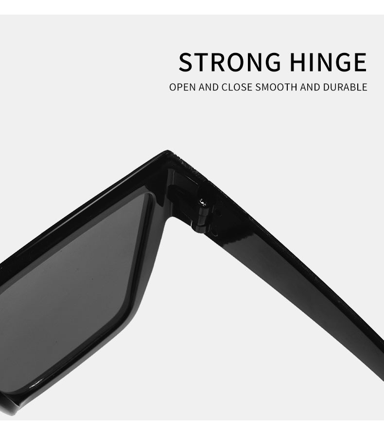 Lunettes de soleil européennes et américaines personnalisées Grandes Rim Lens Ins Style Sport Go