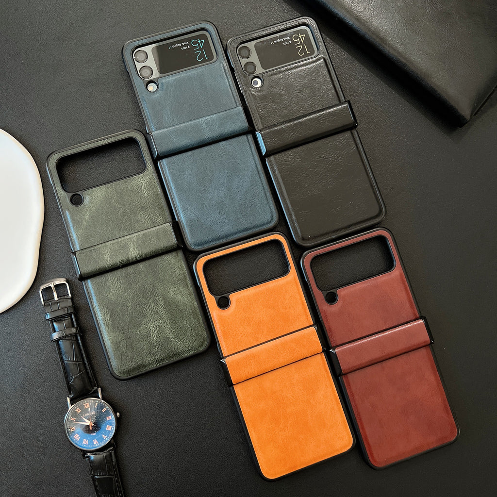 Housse de protection pliante en cuir d'affaires