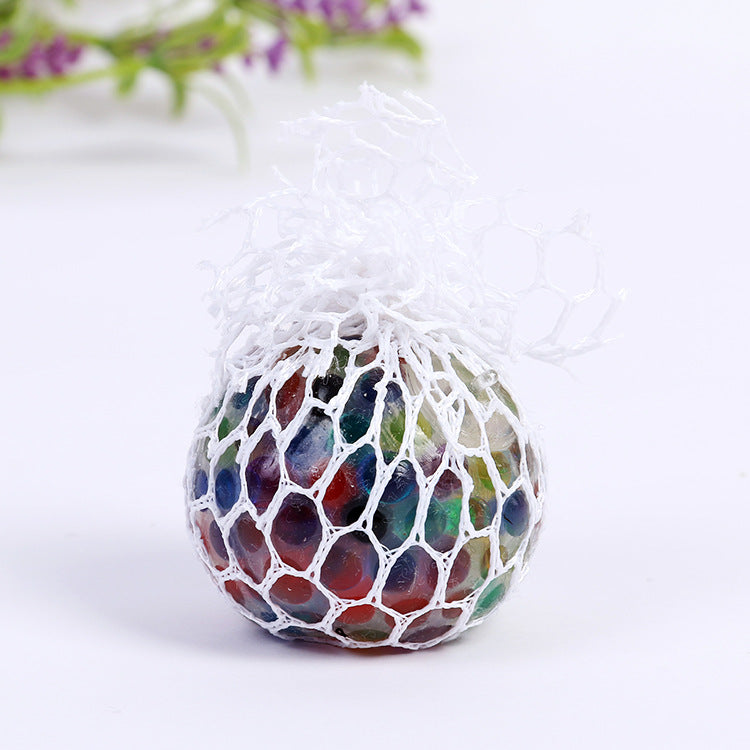 Décompression d'évent perles colorées boule de raisin main Pinch boule d'évent