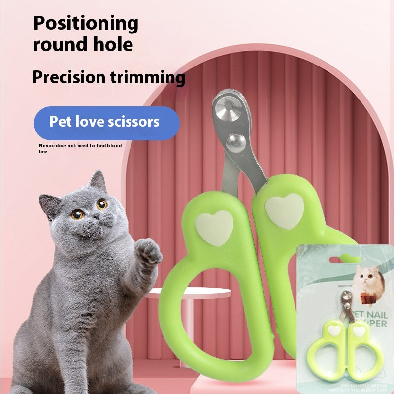 Limite du trou rond de l'animal Ligne de sang anti cisaillement Ciseaux de ongles de chat