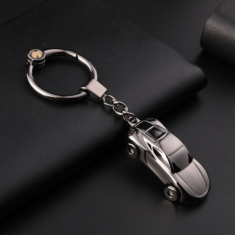 Porte-clés mignon de voiture couple lumière-sur