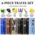 Ensemble de 6pcs, 1.18fl.oz 35ml Chaque bouteille, Spray eau de toilette pour hommes, Parfum de longue durée, 6